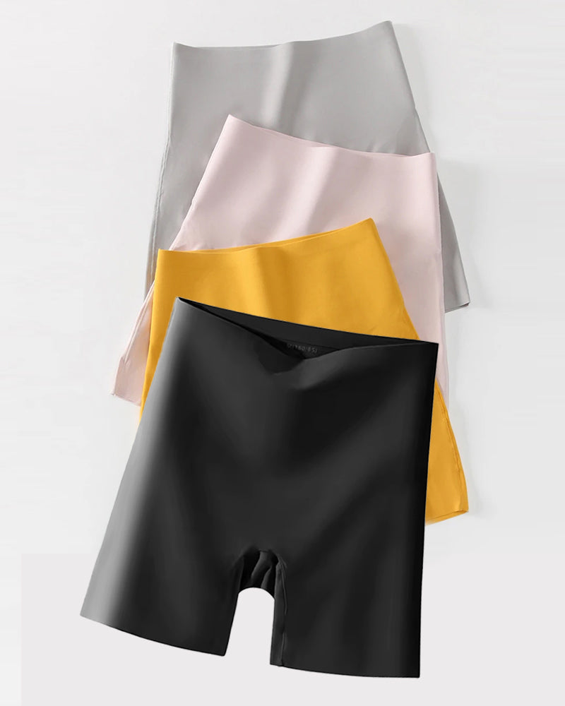 Seamless Shapewear Shorts with Mulberry Silk Lining