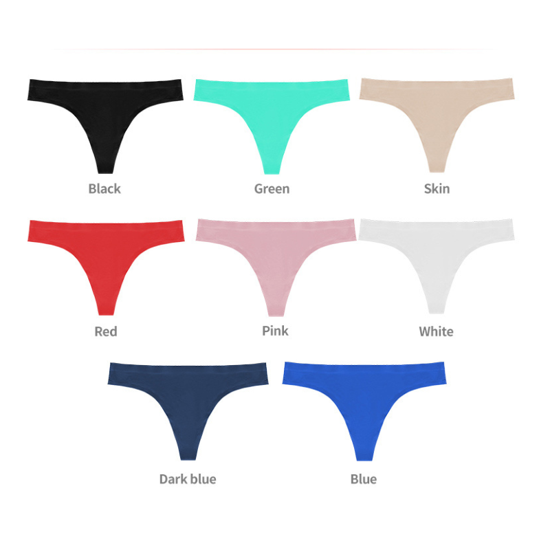 Floralshe®Women's Seamless Solid Color Drop Waist Thong