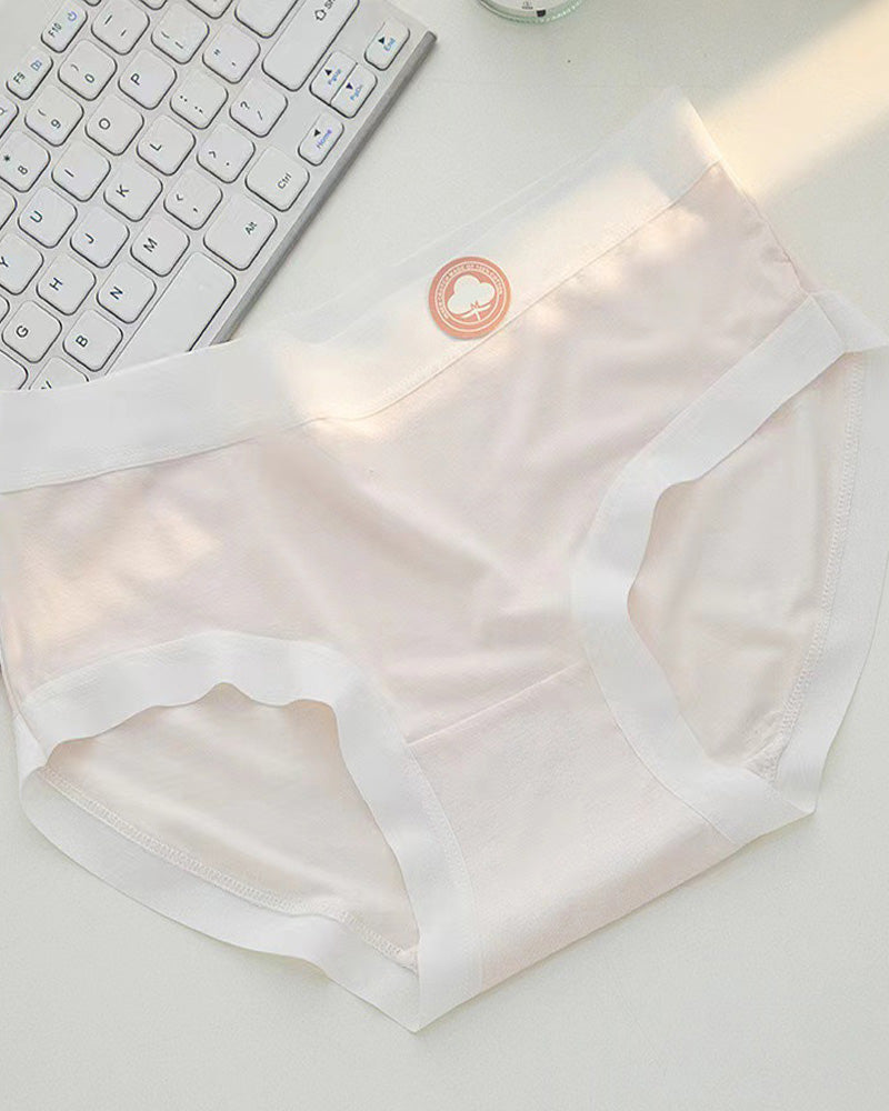 Women's Summer Thin Cotton Colorful Underwear 5 Pack