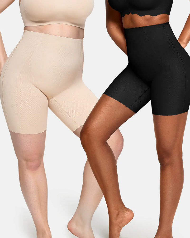 Women's High Waist Seamless Tummy Lifting Buttocks Breathable Shaping Shorts