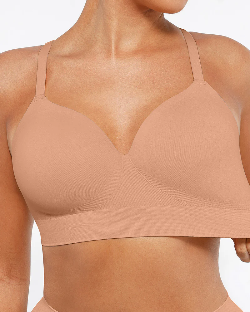 Women's Wireless Push-Up Seamless Comfort Full Coverage Bra