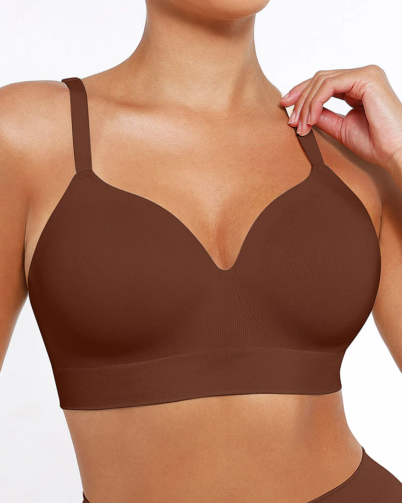 Women's Wireless Push-Up Seamless Comfort Full Coverage Bra