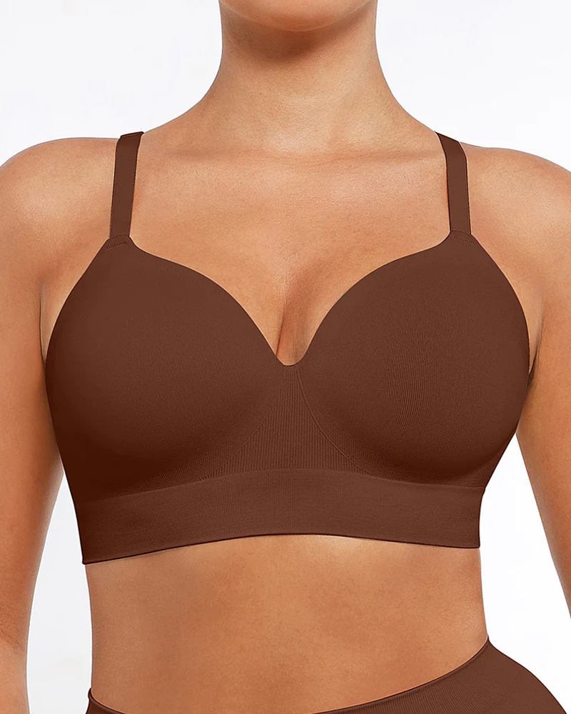 Women's Wireless Push-Up Seamless Comfort Full Coverage Bra