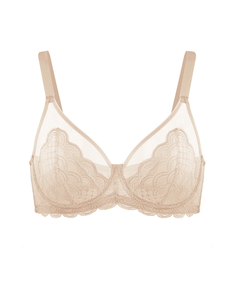 Women's Mermaid Scale Lace Unlined Bra