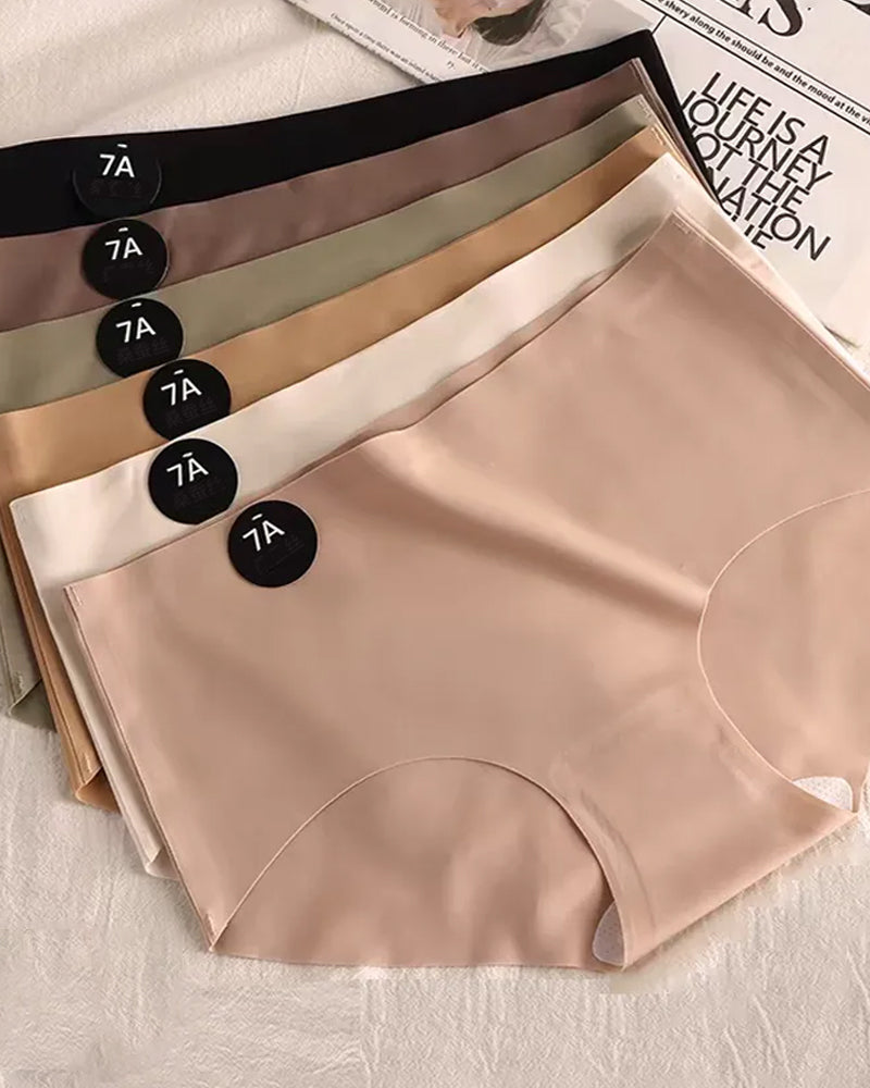 6-pack Women's Silk Comfort Antibacterial Seamless Briefs