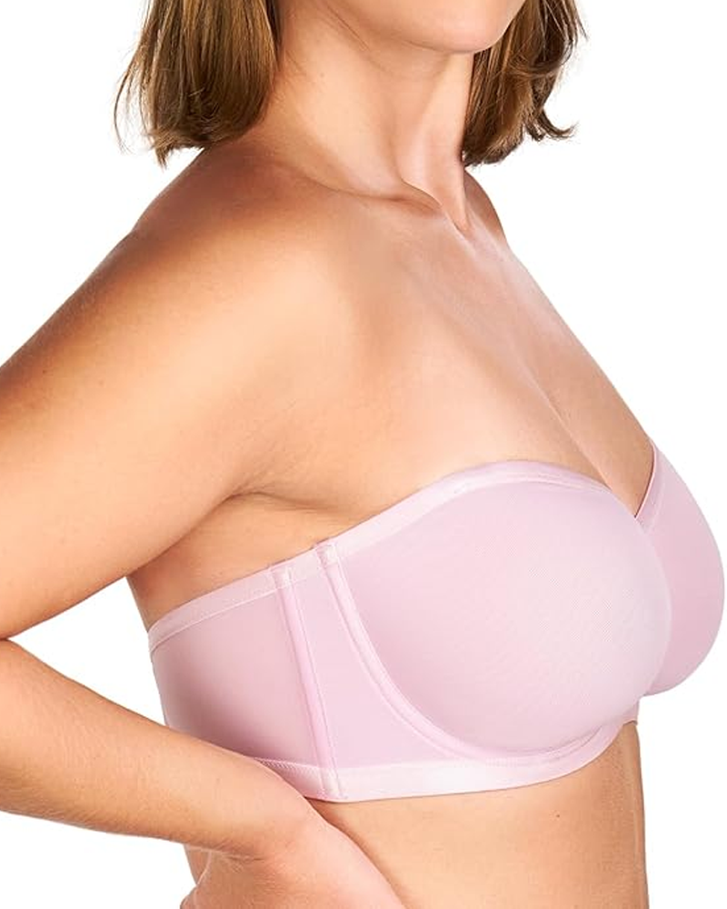 Women's Sheer Mesh Unlined Underwire Adjustable Removable Straps Half Cup Bra