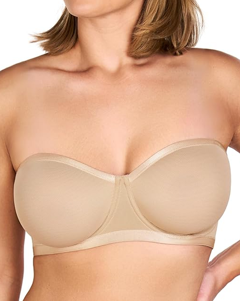 Women's Sheer Mesh Unlined Underwire Adjustable Removable Straps Half Cup Bra