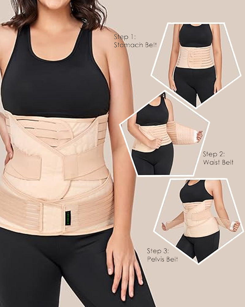 3-in-1 Postpartum Abdominal, Waist and Pelvic Support Recovery Girdle