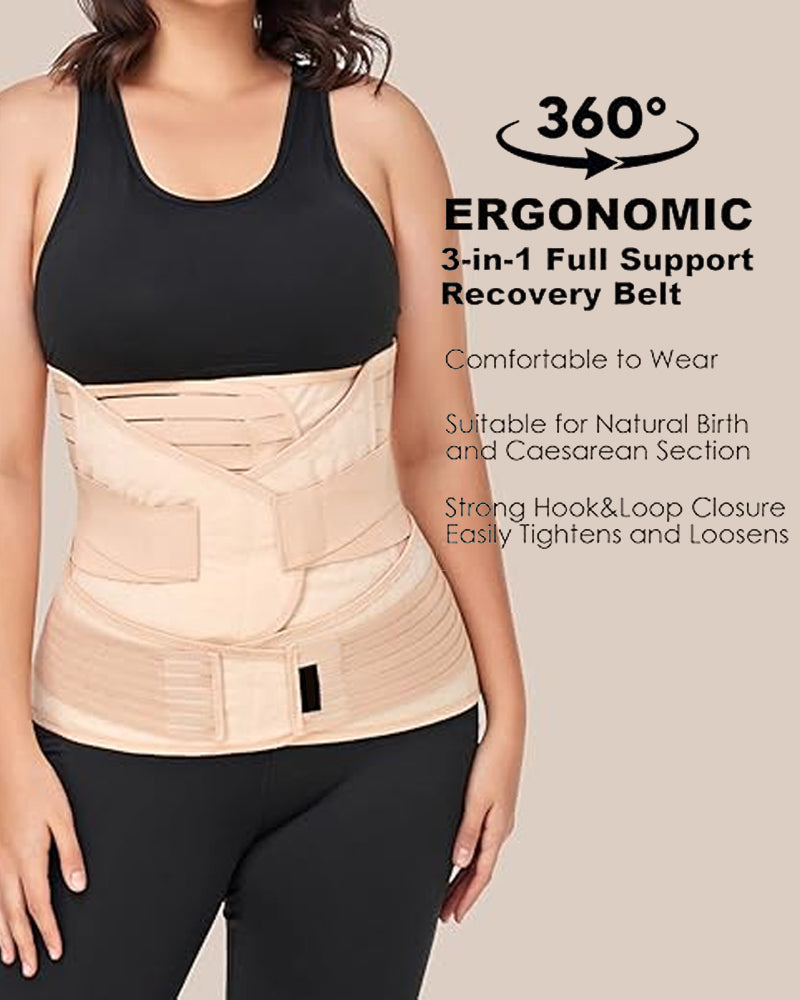 3-in-1 Postpartum Abdominal, Waist and Pelvic Support Recovery Girdle