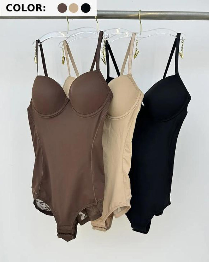 Women's Tummy-Control Sleeveless Tube Top Hip Lace One-Piece Body Shaper