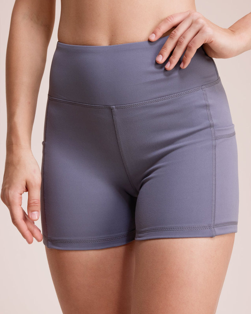 Casual Sports High Waist Breathable With Pockets Cycling Yoga Fitness Shorts