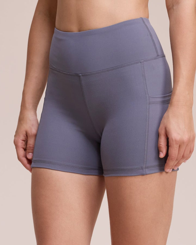 Casual Sports High Waist Breathable With Pockets Cycling Yoga Fitness Shorts