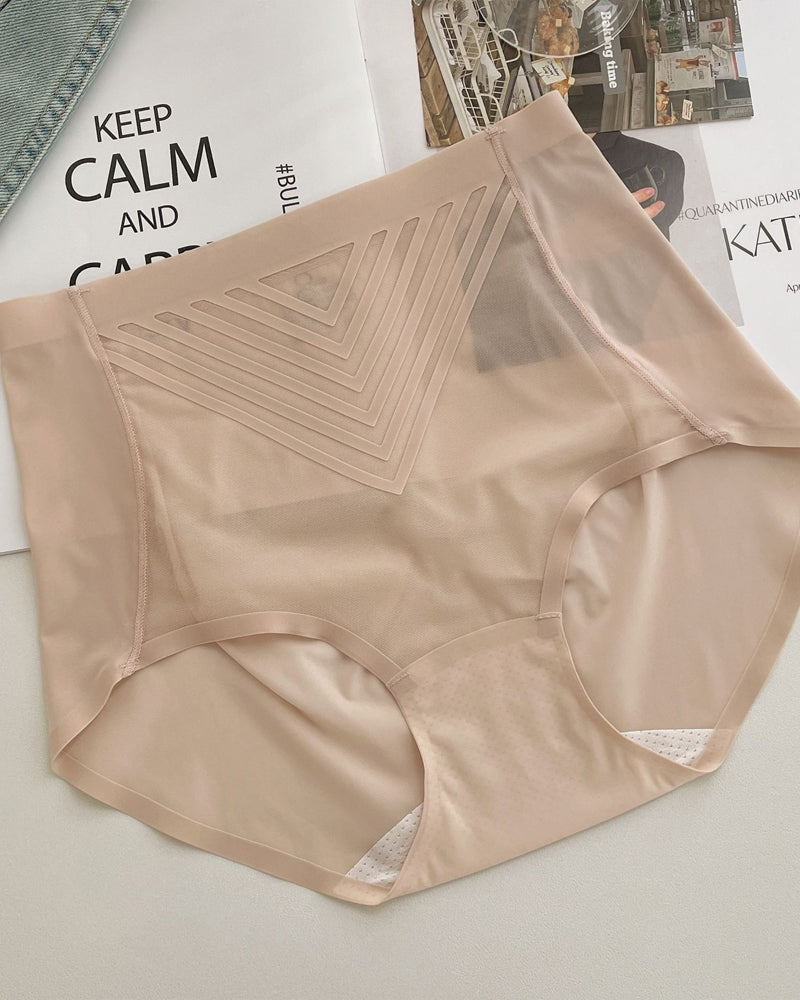 Cool Ice Silk Quick-Drying Tummy Lifting Seamless Breathable Underwear