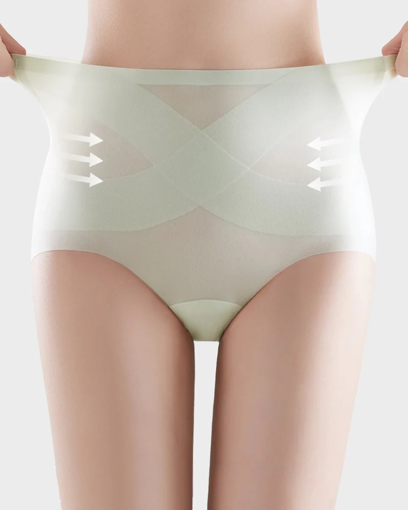 Women's Seamless Ice Silk High Waist Comfortable Underwear