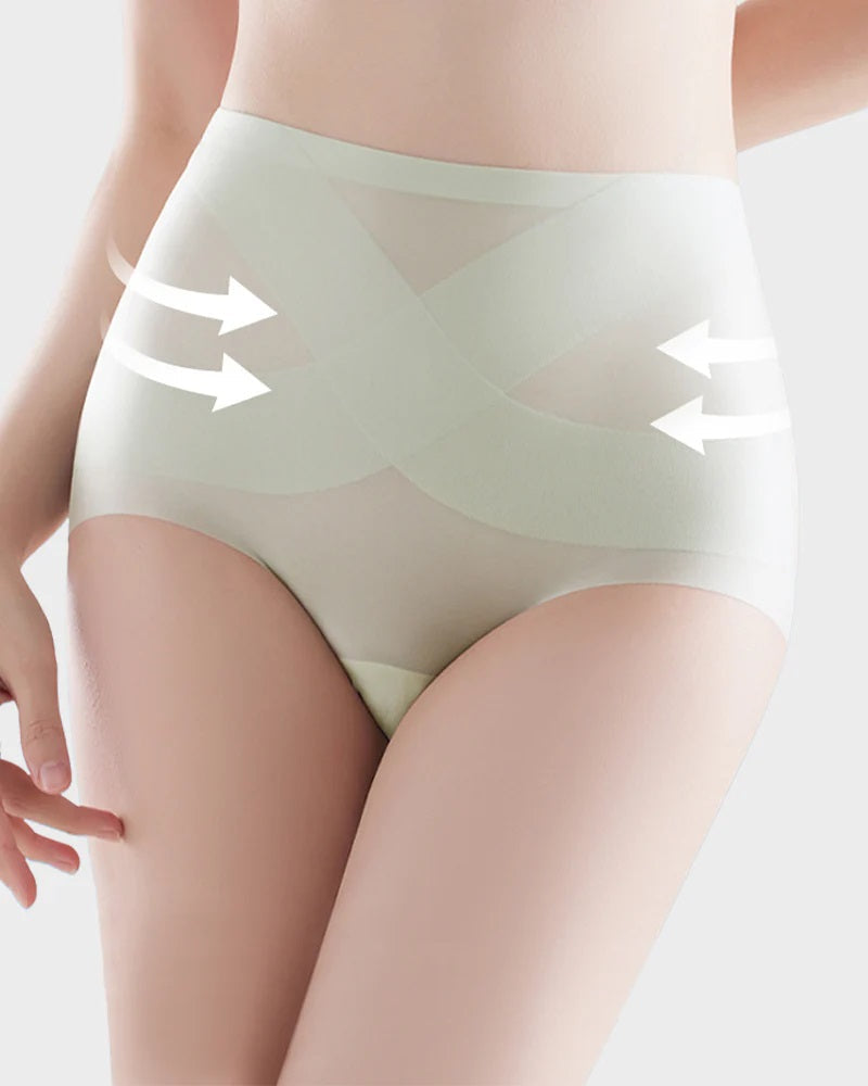 Women's Seamless Ice Silk High Waist Comfortable Underwear