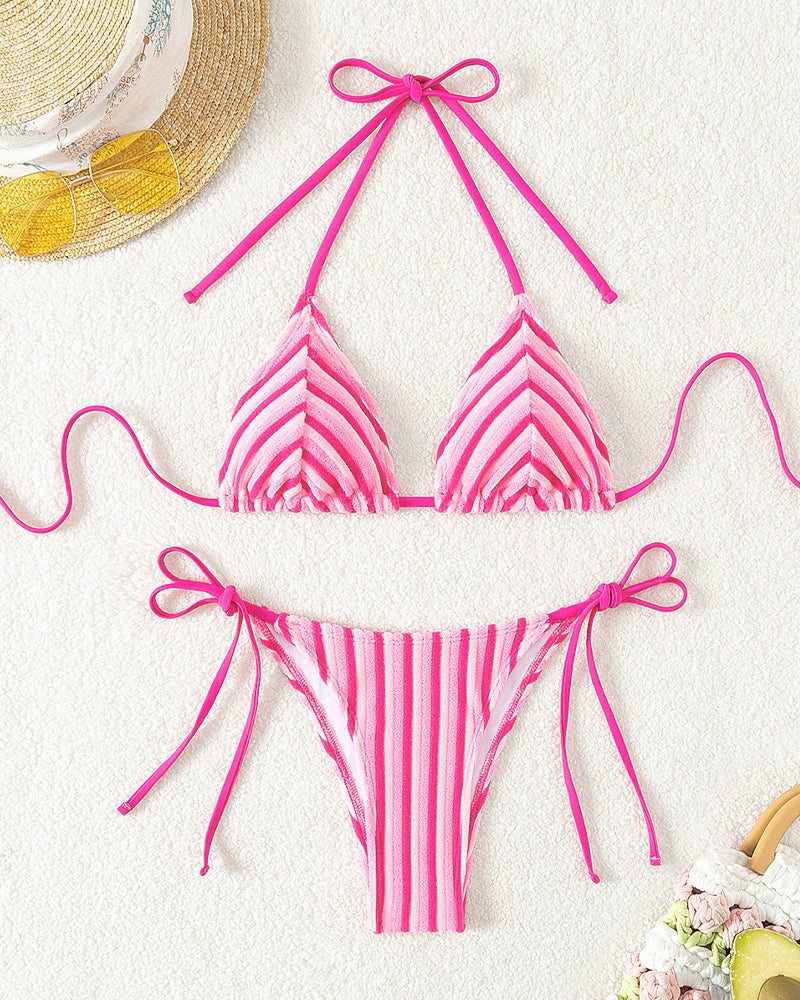 Women's Beach Vacation Printed Bikini Set