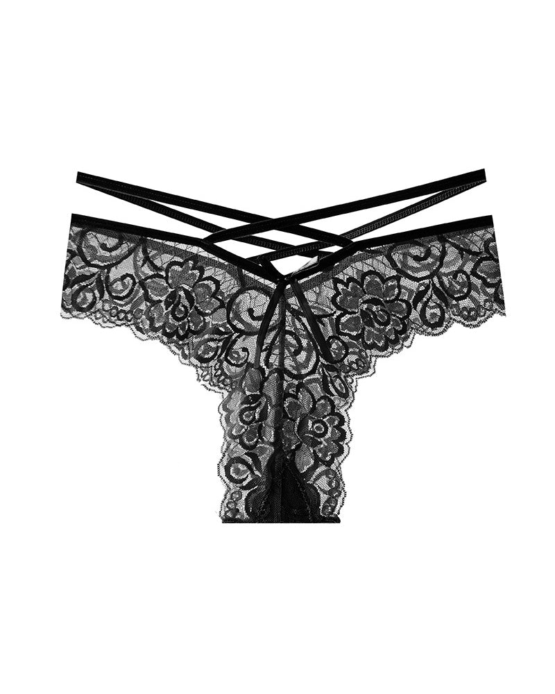 Sexy Jacquard Lace Low Rise Briefs