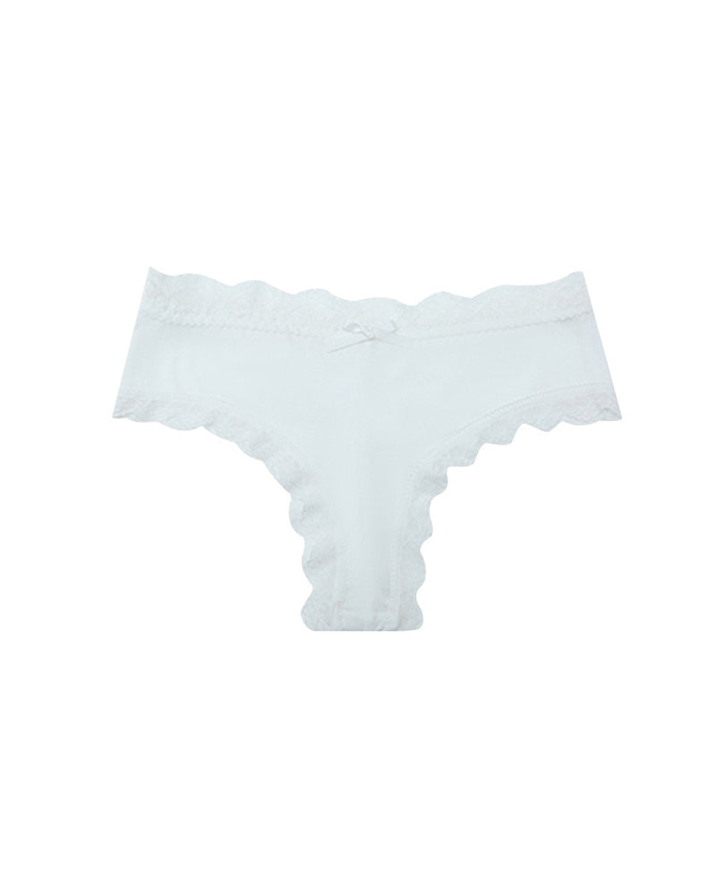 Women's Sexy Comfortable High Elastic Pure Cotton Crotch Lace Breathable Panties