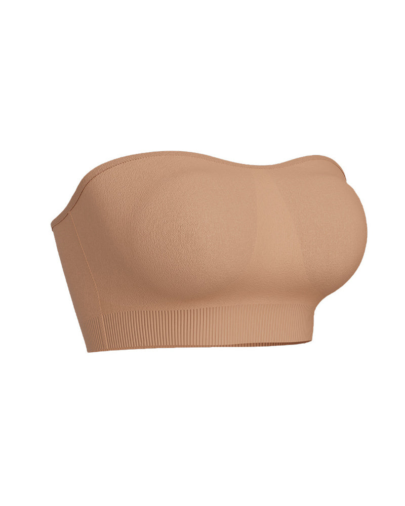 Women's Non-Slip Silicone Push-Up Detachable Shoulder Straps Without Steel Ring Bra