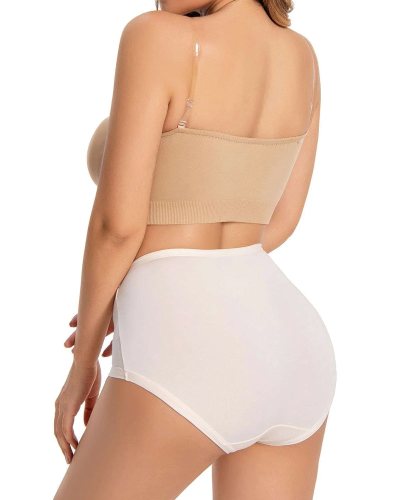 Women's Non-Slip Silicone Push-Up Detachable Shoulder Straps Without Steel Ring Bra