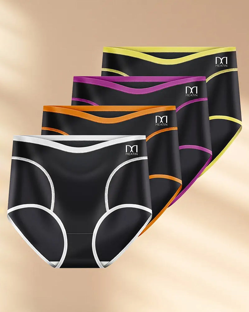Women's Comfortable Colorblock Breathable Stretch Briefs