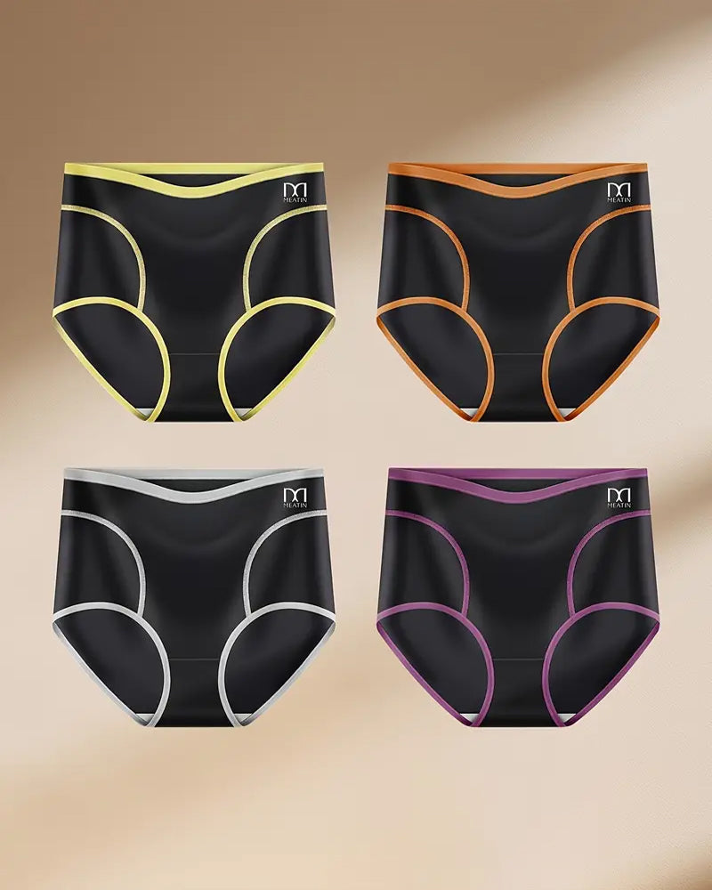 Women's Comfortable Colorblock Breathable Stretch Briefs