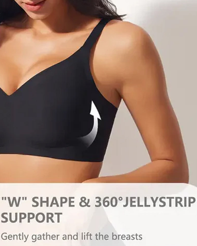 Women's Wire-Free Seamless Push-Up Comfortable Plus Size Bra
