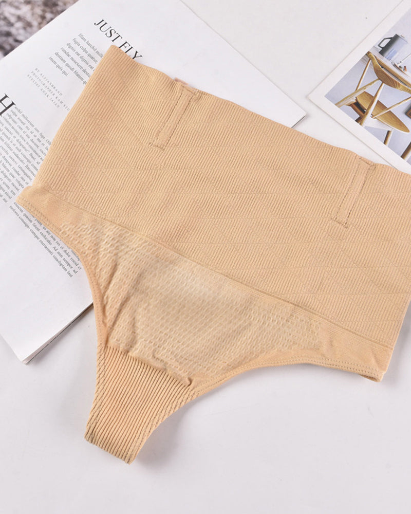 High-waisted Seamless Elastic Waist Shaping Panties