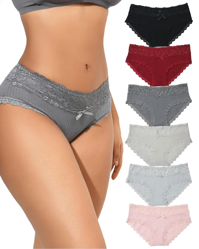 Women's Cotton Breathable Lace Panties