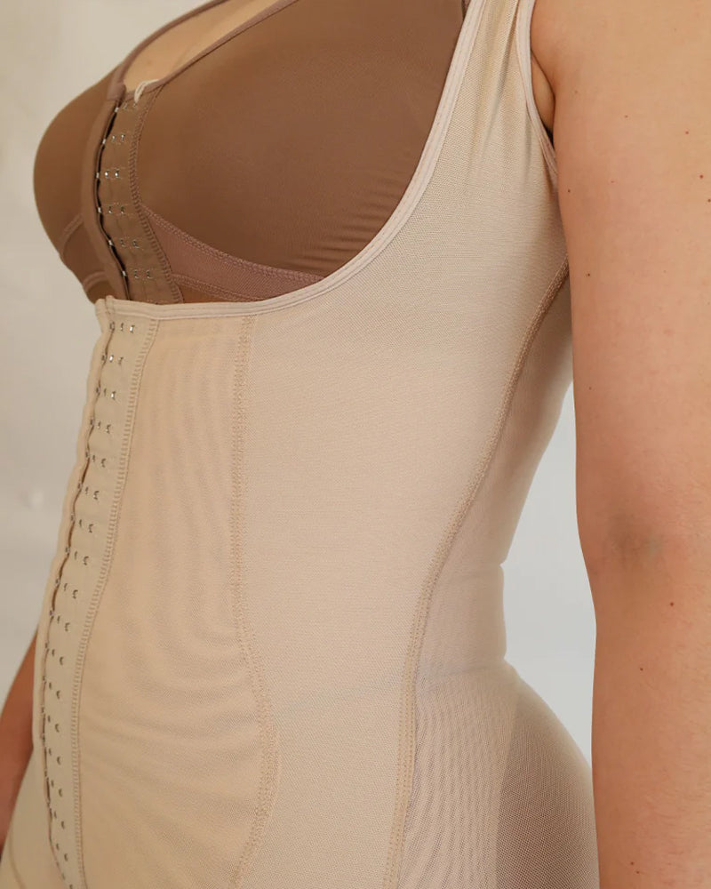 Women's Tummy-control and Hip-lifting Hook-eye Body Shaper