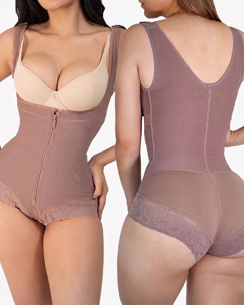 Women's Front Zipper Waist Tummy Control Body Shaper