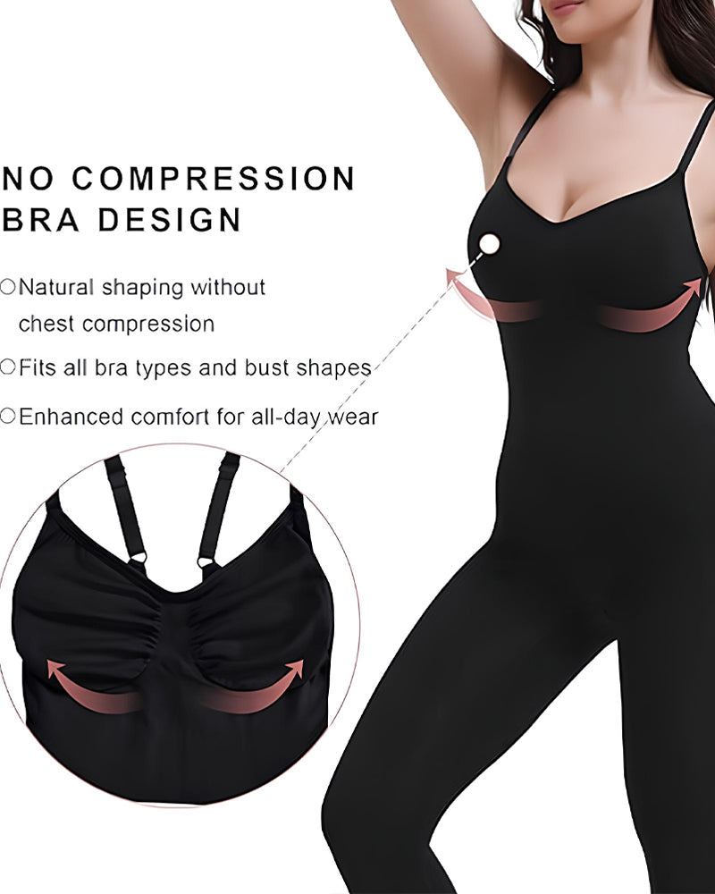 Breathable Seamless Compression Shaping Hourglass Bodysuit