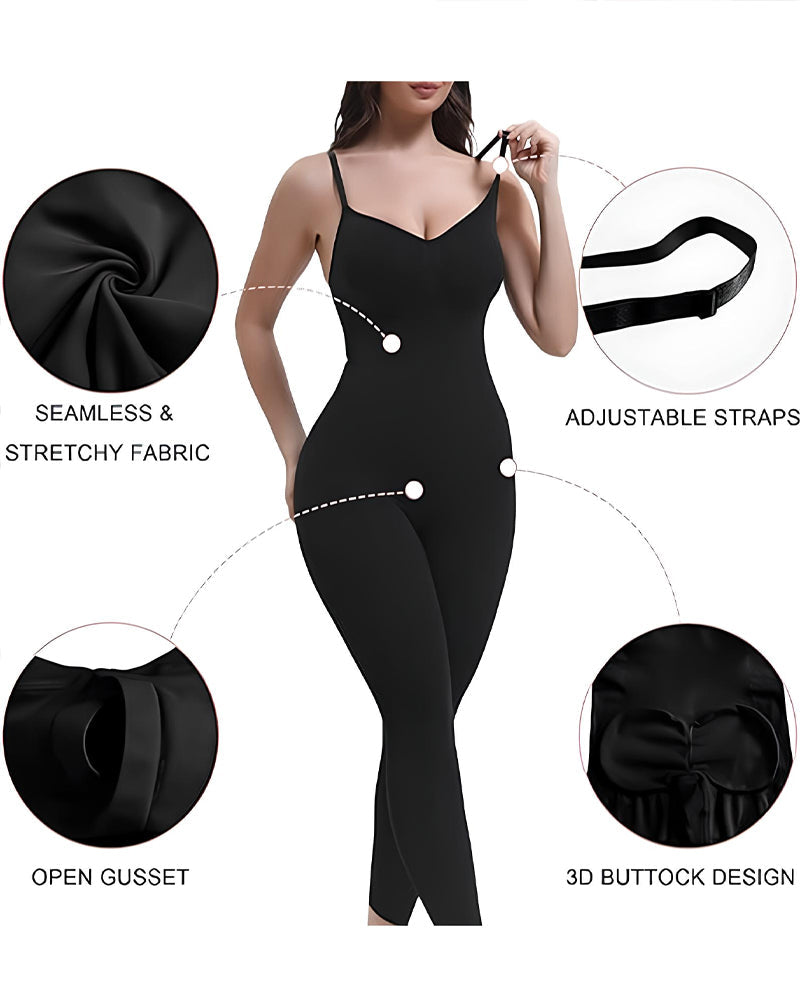 Breathable Seamless Compression Shaping Hourglass Bodysuit