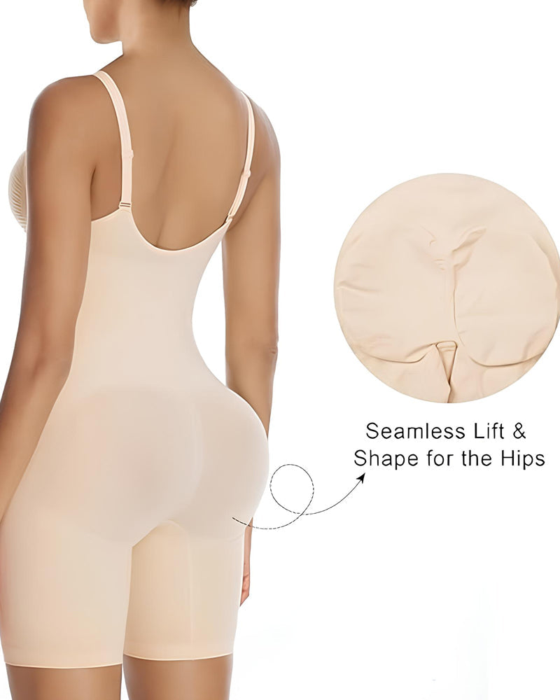 Women's Stretch Fabric Breathable Mesh Body Shaper Tummy Control Tights