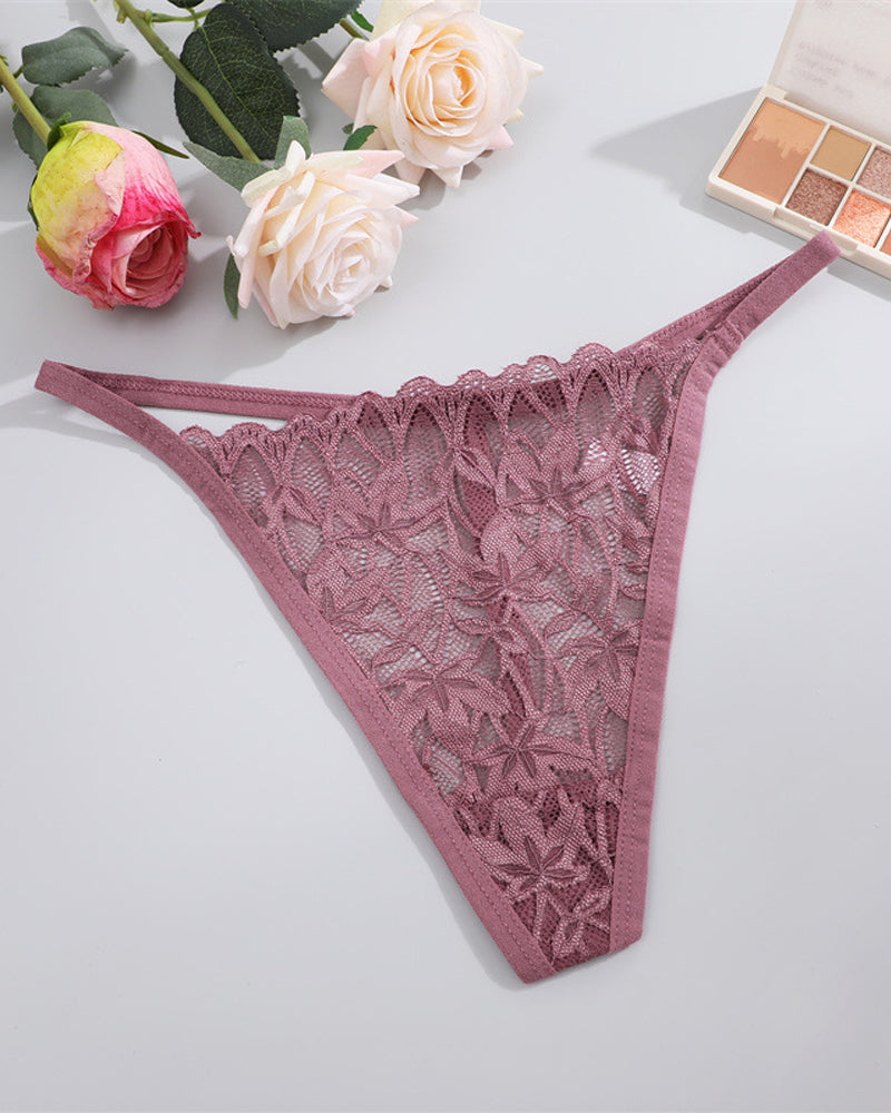 Low-Rise Breathable Lace Sexy Seamless String T-Back