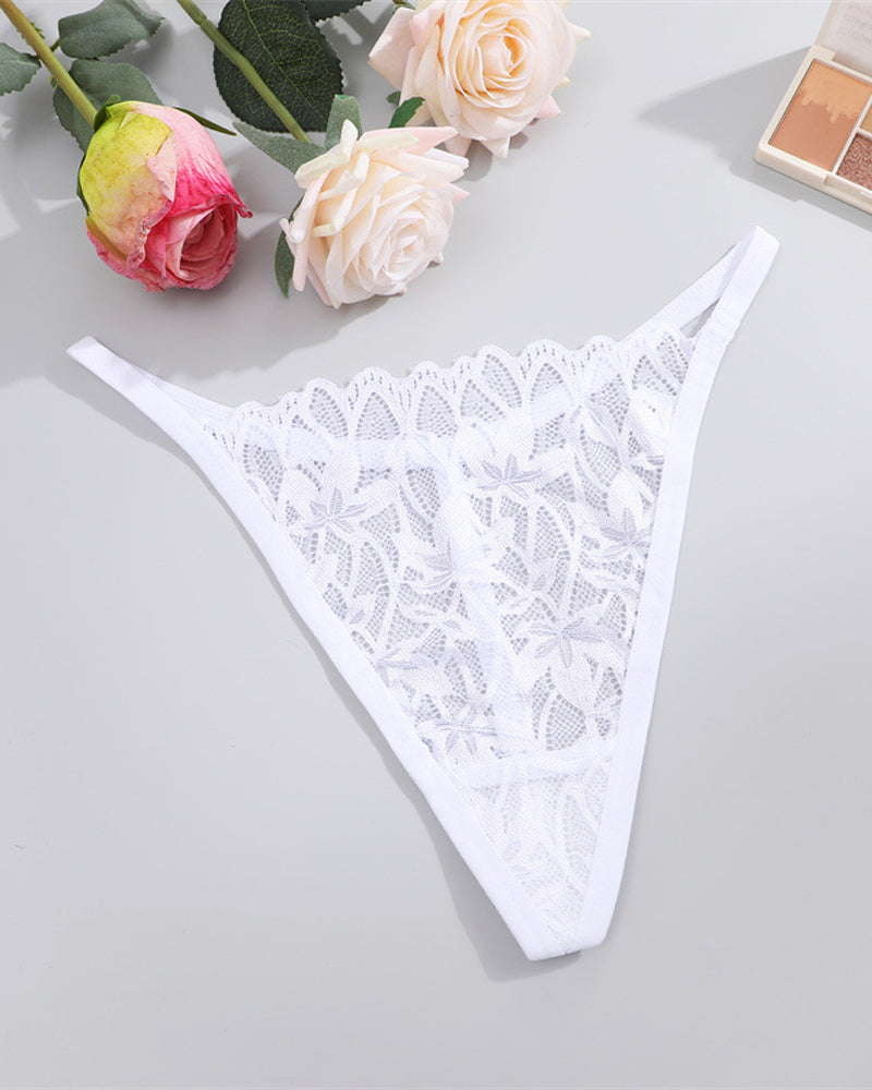 Low-Rise Breathable Lace Sexy Seamless String T-Back