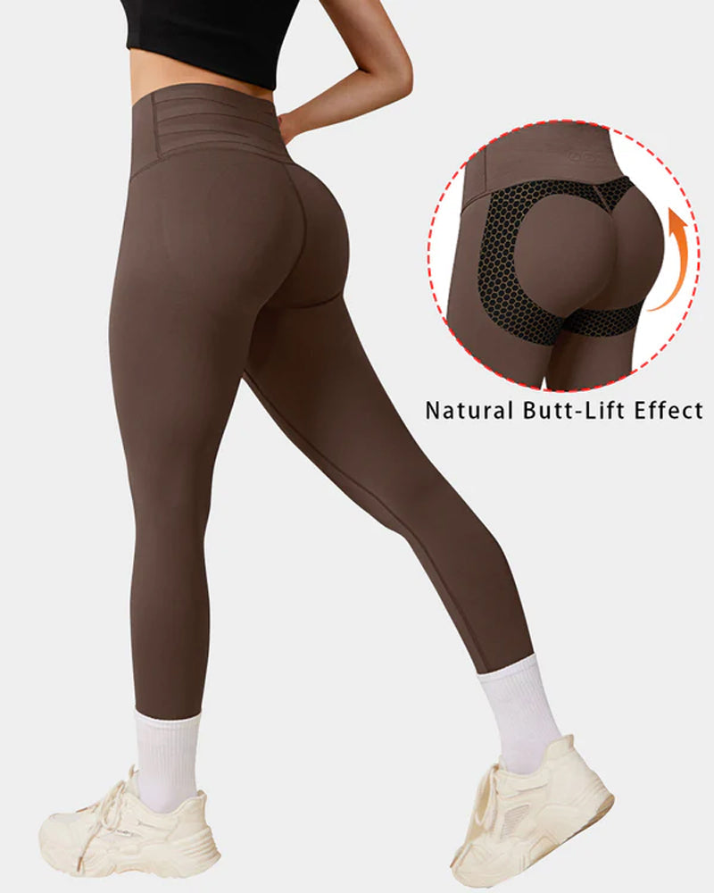 Women's Seamless Tummy Control Butt Lifting Stretch Yoga Leggings