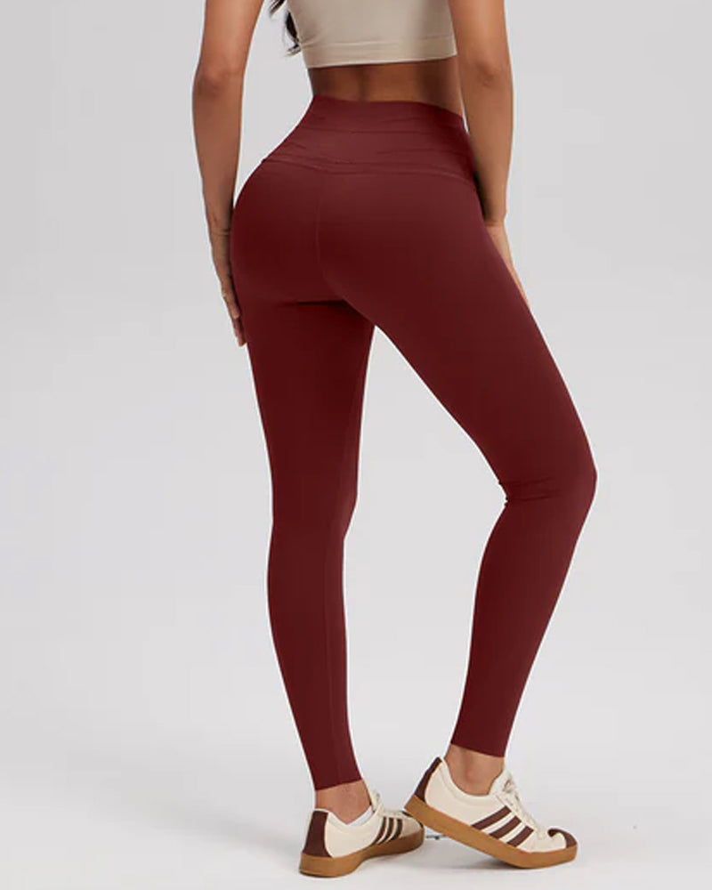 Women's Seamless Tummy Control Butt Lifting Stretch Yoga Leggings