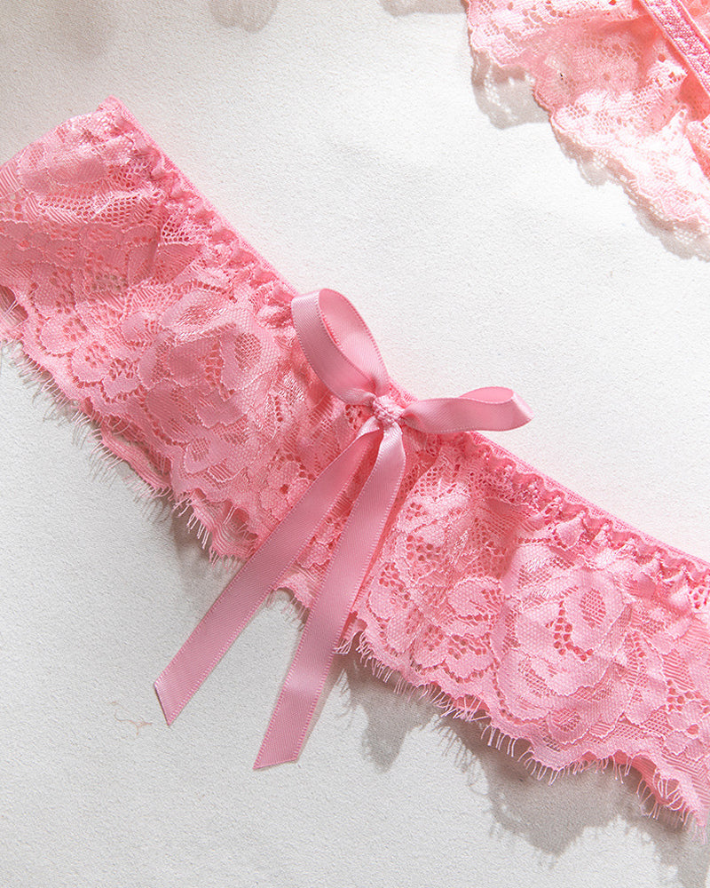 Sexy Lace See-Through Body-Shaping Hollow Bodysuit