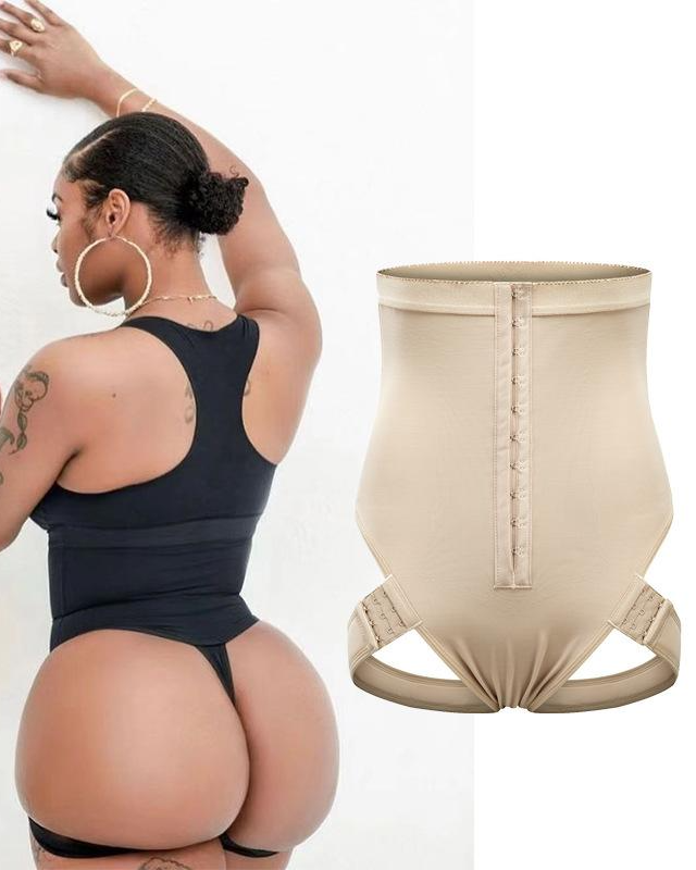 High-Waisted Hip-Lifting Lace Boxers