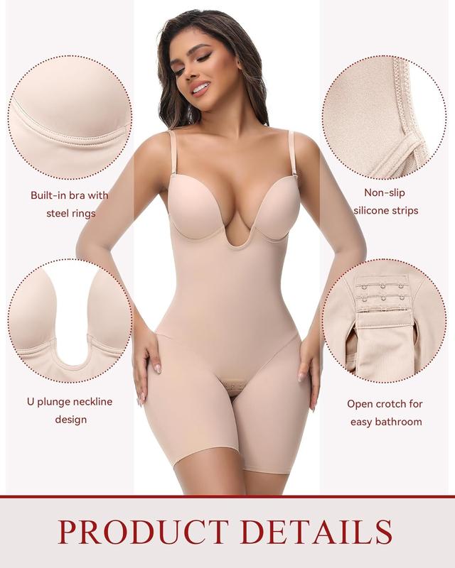 Backless Shapewear Strapless Deep U Shapewear