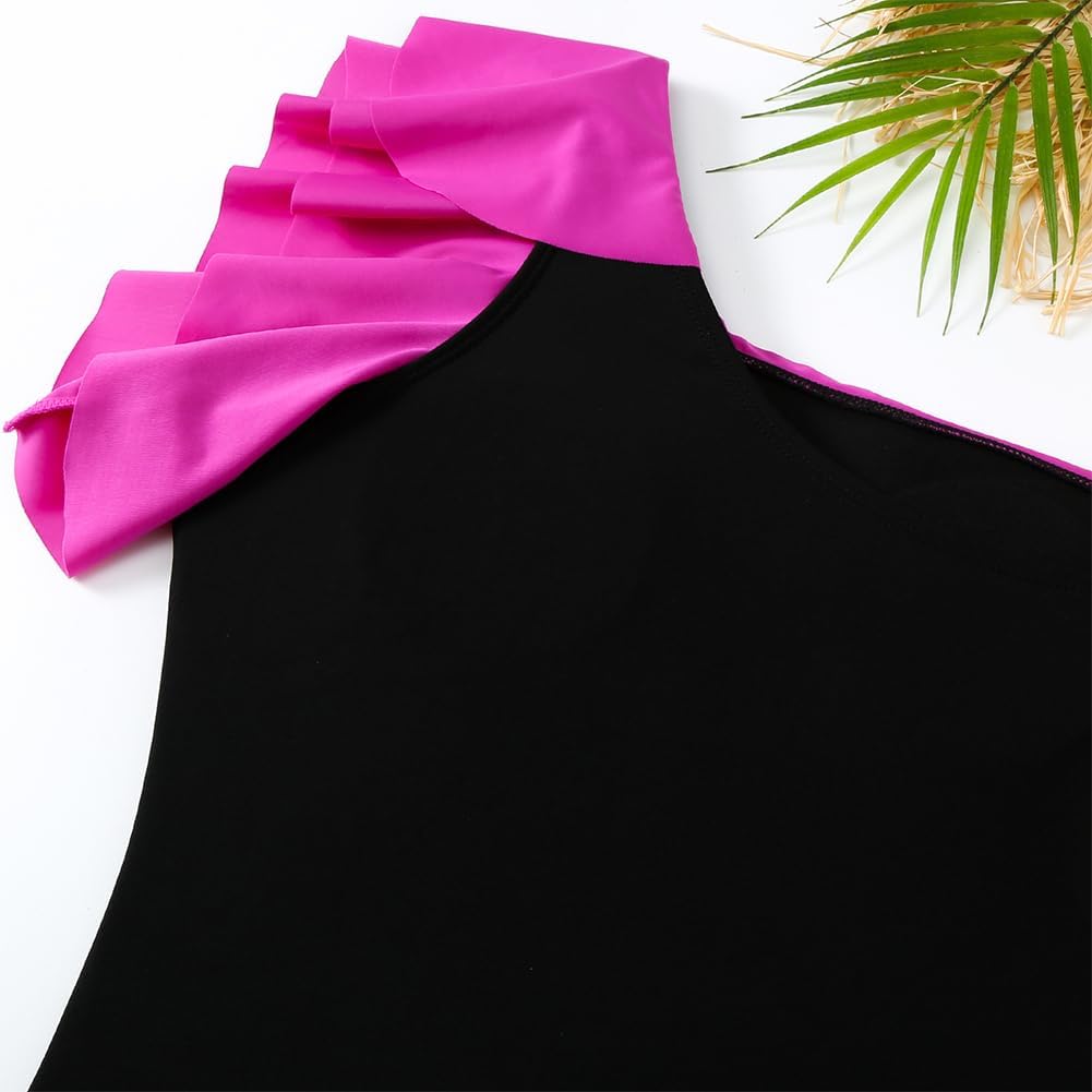 Floralshe®Women's One Piece Swimsuit with Beach Cover up Wrap Skirt Sarong Retro Floral Print Bikini Set Two Piece Bathing Suit