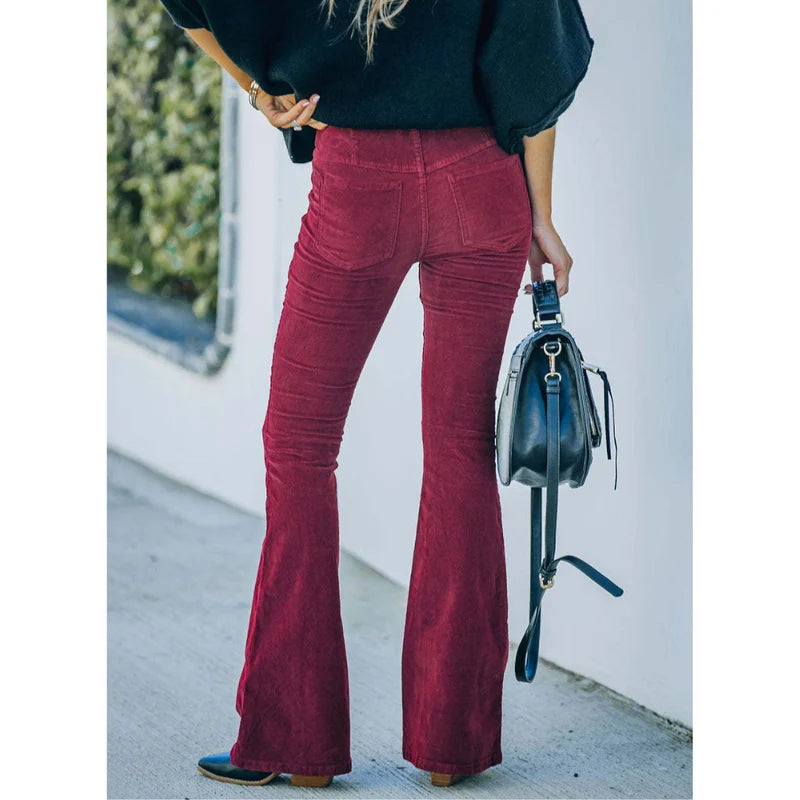 Flared Corduroy Pants - Vintage Vibes!