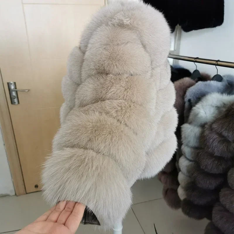 Maomaokong Fox Fur Coat - Elevate Your Elegance