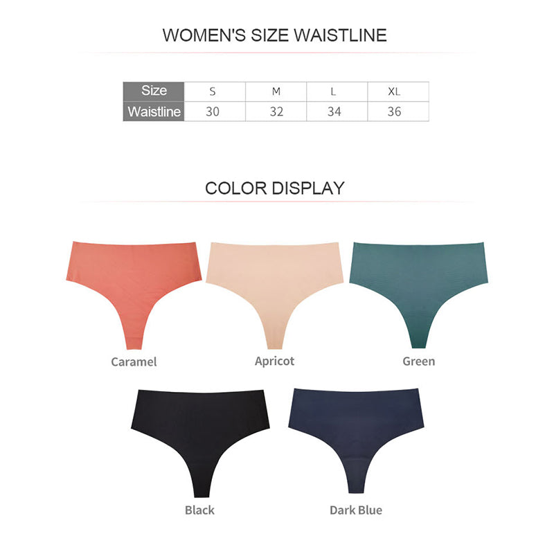 Floralshe®Women's Seamless Solid Color Drop Waist Thong