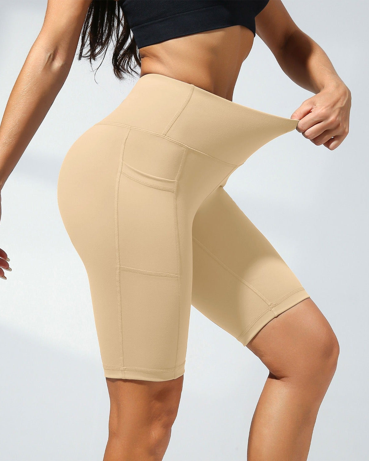 Women's Casual Sports Loose Cycling Shorts with Pockets