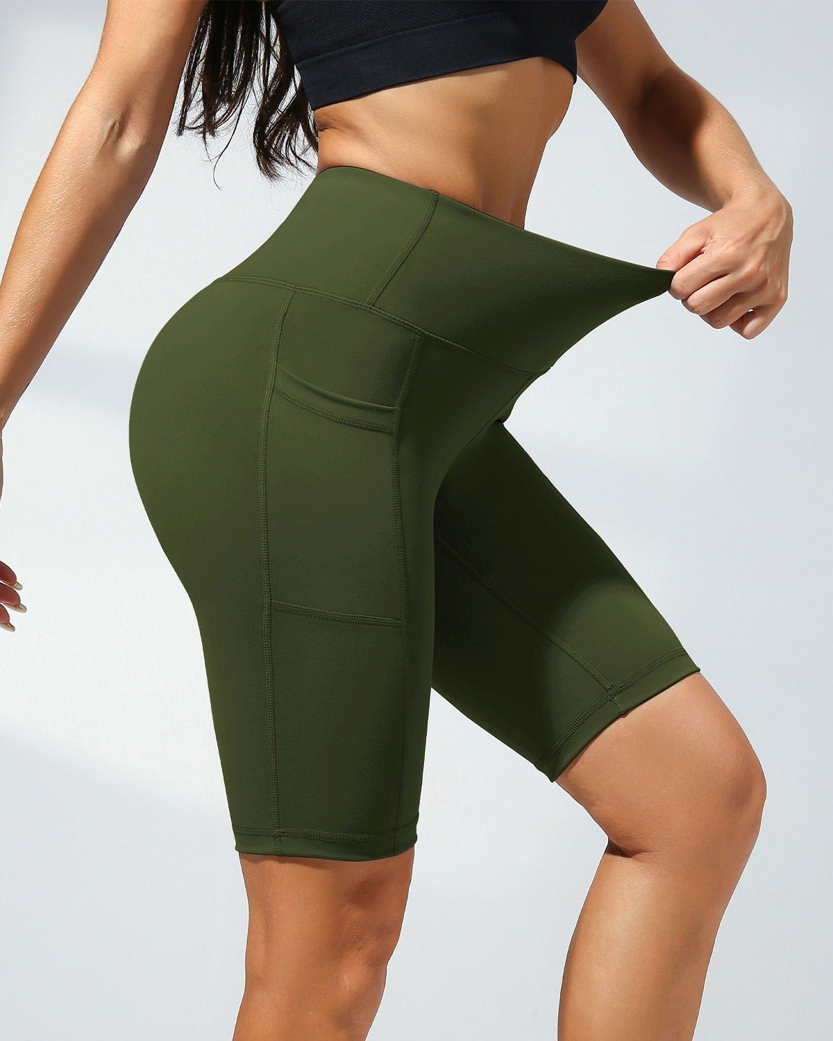 Women's Casual Sports Loose Cycling Shorts with Pockets