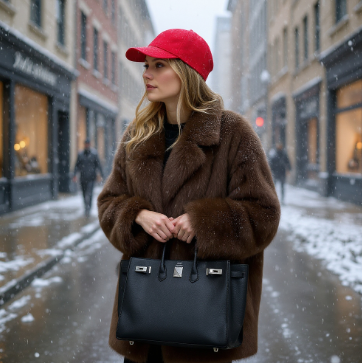 Neo Mint Oversized Fur Coat - Stay Chic & Warm!