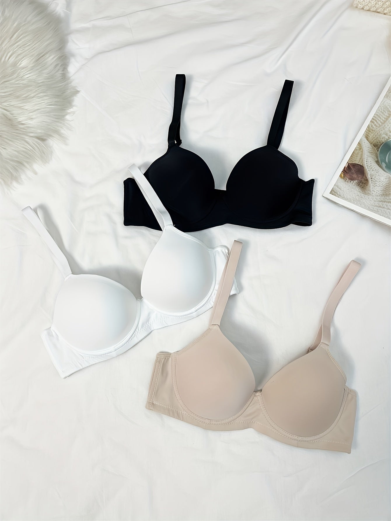 Classic Solid Women's Everyday Bra 3-Pack