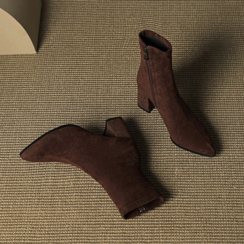 Tylia Genuine Suede Boots - Everyday Elegance